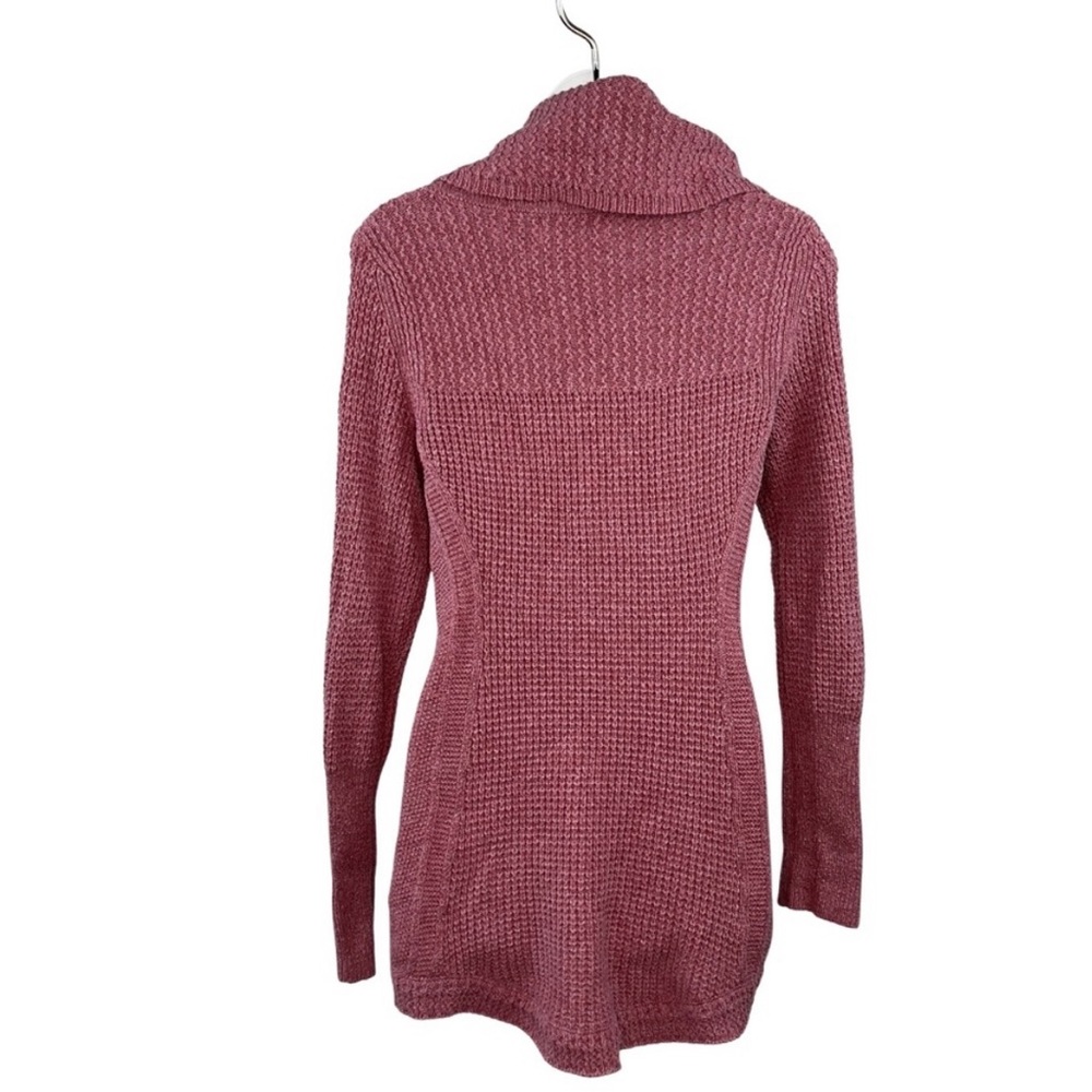 Anthropologie Angel of the North Rosie Mauve Cowl Neck Sweater Size Small